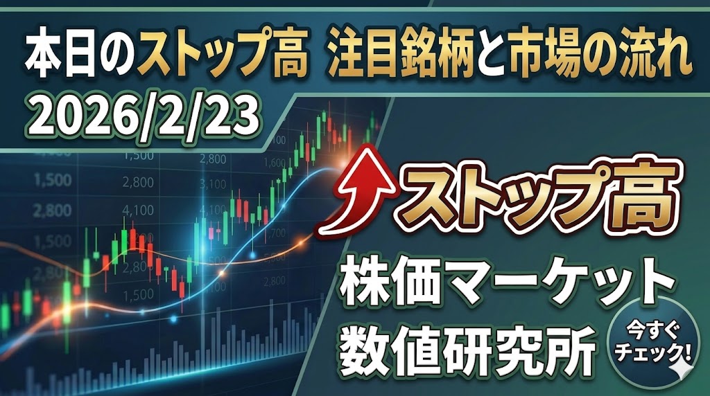 本日のストップ高銘柄を分析。明日も強いのはどれか？ドローン・防衛テーマが主役